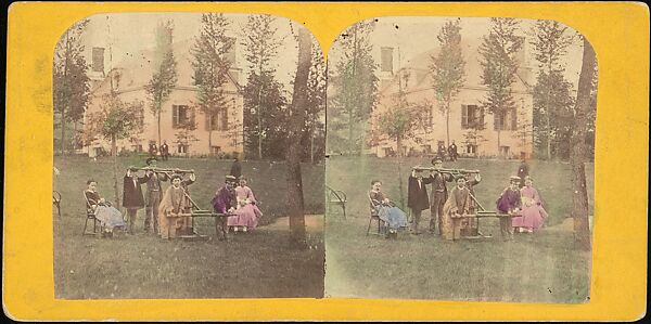 [Group of 55 Stereograph Views of Groups of Children], Comic Series, Albumen silver prints