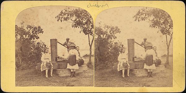 [Group of 55 Stereograph Views of Groups of Children], Comic Series, Albumen silver prints
