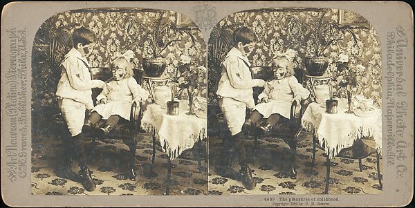 [Group of 55 Stereograph Views of Groups of Children], Comic Series, Albumen silver prints