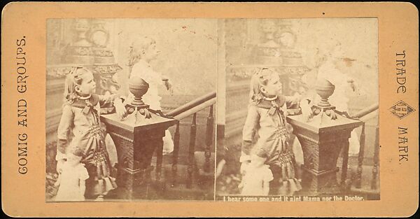 [Group of 55 Stereograph Views of Groups of Children], Comic Series, Albumen silver prints