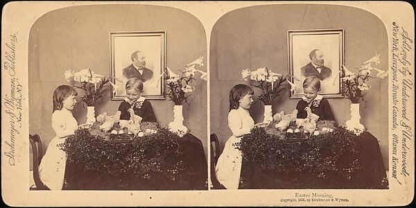 [Group of 55 Stereograph Views of Groups of Children], Comic Series, Albumen silver prints