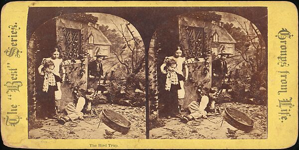 [Group of 55 Stereograph Views of Groups of Children], Comic Series, Albumen silver prints