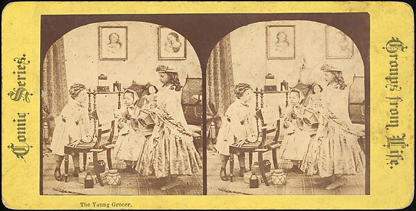 [Group of 55 Stereograph Views of Groups of Children], Comic Series, Albumen silver prints