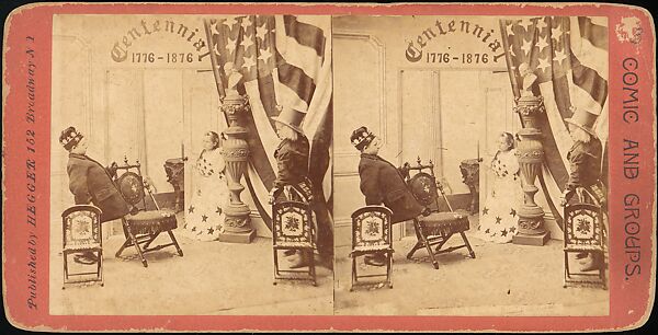 [Group of 55 Stereograph Views of Groups of Children], Comic Series, Albumen silver prints