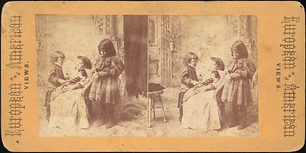 [Group of 55 Stereograph Views of Groups of Children], Comic Series, Albumen silver prints