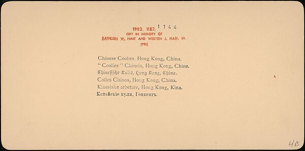 [Group of 21 Stereograph Views of China], Kilburn Brothers (American, active ca. 1865–1890), Albumen silver prints