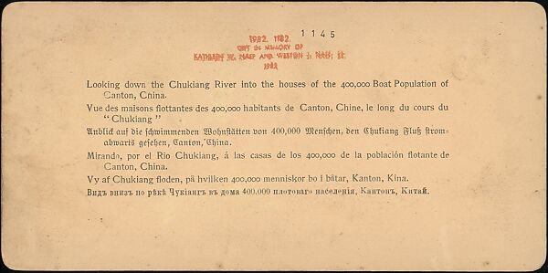 [Group of 21 Stereograph Views of China], Kilburn Brothers (American, active ca. 1865–1890), Albumen silver prints