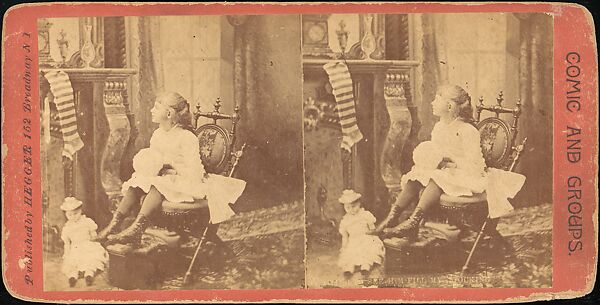 [Group of 6 Stereograph Views of Christmas Scenes], Hegger (American), Albumen silver prints 