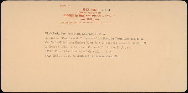 [Group of 30 Stereograph Views of Colorado and Arizona, United States of America], Keystone View Company, Albumen silver prints