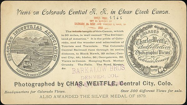 [Group of 30 Stereograph Views of Colorado and Arizona, United States of America], Keystone View Company, Albumen silver prints