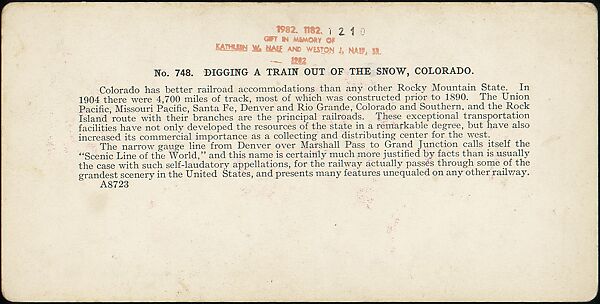[Group of 37 Stereograph Views of the Garden of the Gods and Other Colorado Scenery, United States of America], H. C. White Company (American), Albumen silver prints