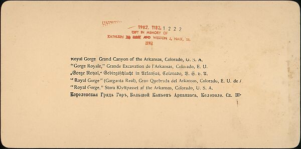 [Group of 37 Stereograph Views of the Garden of the Gods and Other Colorado Scenery, United States of America], H. C. White Company (American), Albumen silver prints