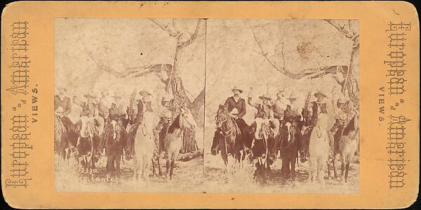 [Group of 11 Stereograph Views of Cowboys], European and American Views, Albumen silver prints 