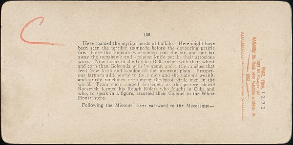 [Group of 11 Stereograph Views of Cowboys], European and American Views, Albumen silver prints