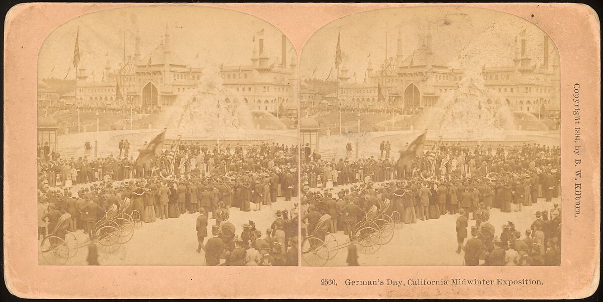 German's Day, California Midwinter Exposition, Kilburn Brothers (American, active ca. 1865–1890), Albumen silver prints 