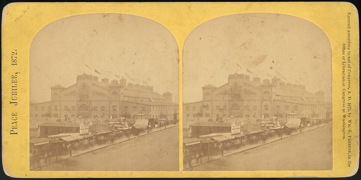 [Group of 11 Stereograph Views of the 1869 and 1872 World Peace Jubilees, Boston, Massachusetts, United States of America], Charles Pollock (American), Albumen silver prints