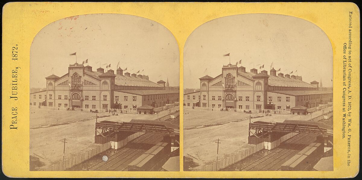 [Group of 11 Stereograph Views of the 1869 and 1872 World Peace Jubilees, Boston, Massachusetts, United States of America], Charles Pollock (American), Albumen silver prints
