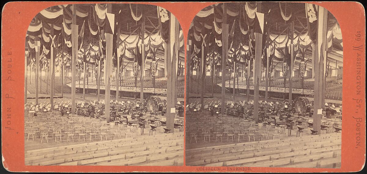 [Group of 11 Stereograph Views of the 1869 and 1872 World Peace Jubilees, Boston, Massachusetts, United States of America], Charles Pollock (American), Albumen silver prints