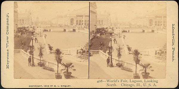 [Group of 66 Stereograph Views of the 1893 Chicago World's Fair and Columbian Exposition], Strohmeyer &amp; Wyman (American), Albumen silver prints