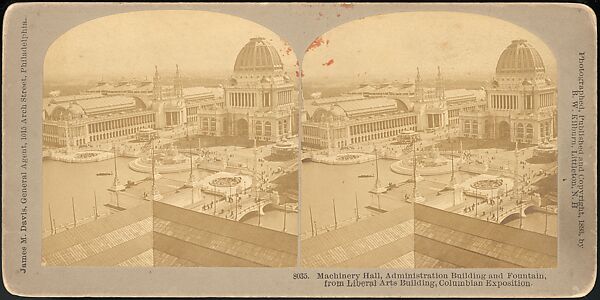 [Group of 66 Stereograph Views of the 1893 Chicago World's Fair and Columbian Exposition], Strohmeyer &amp; Wyman (American), Albumen silver prints