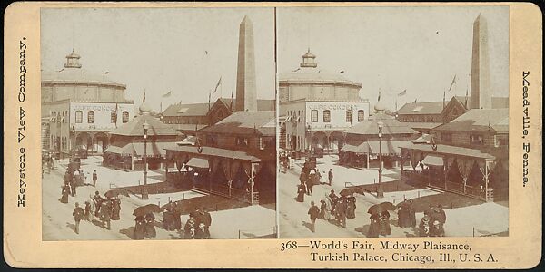 [Group of 66 Stereograph Views of the 1893 Chicago World's Fair and Columbian Exposition], Strohmeyer &amp; Wyman (American), Albumen silver prints