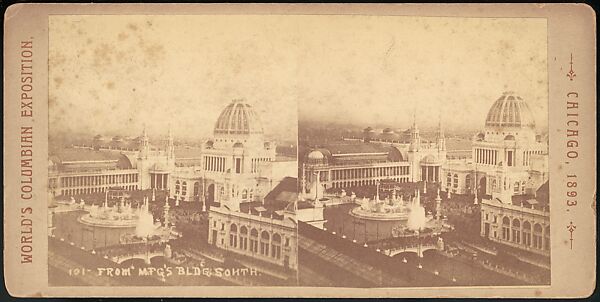 [Group of 66 Stereograph Views of the 1893 Chicago World's Fair and Columbian Exposition], Strohmeyer &amp; Wyman (American), Albumen silver prints