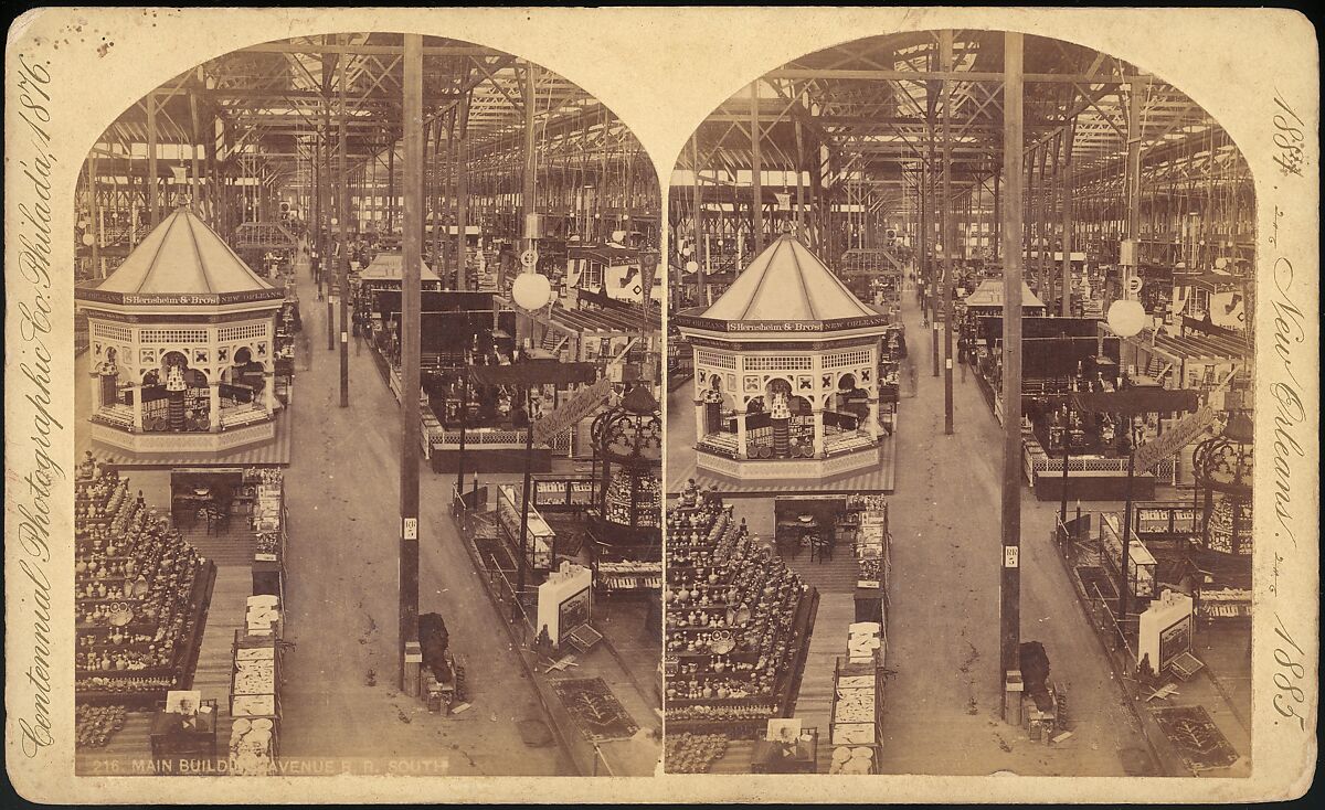 [Group of 18 Stereograph Views of the 1884/1885 New Orleans Centennial International Exhibition], Centennial Photographic Company (American, founded 1876), Albumen silver prints