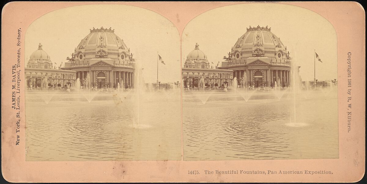 [Group of 3 Stereograph Views of the 1901 Pan American Exposition, Buffalo, New York], James M. Davis, Albumen silver prints 