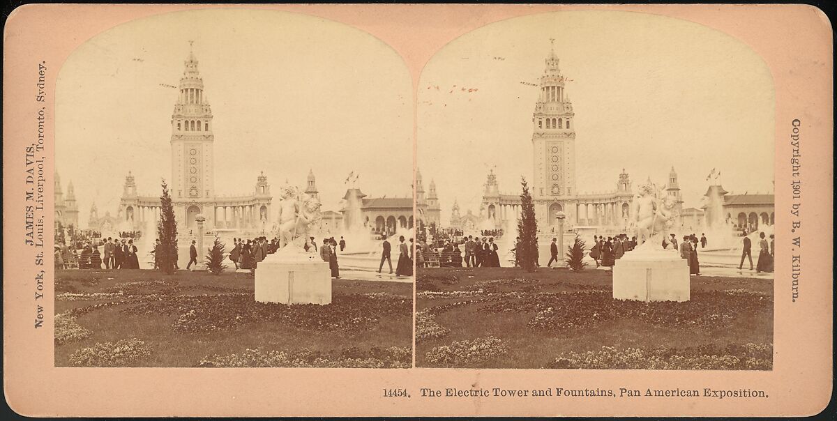 [Group of 3 Stereograph Views of the 1901 Pan American Exposition, Buffalo, New York], James M. Davis, Albumen silver prints