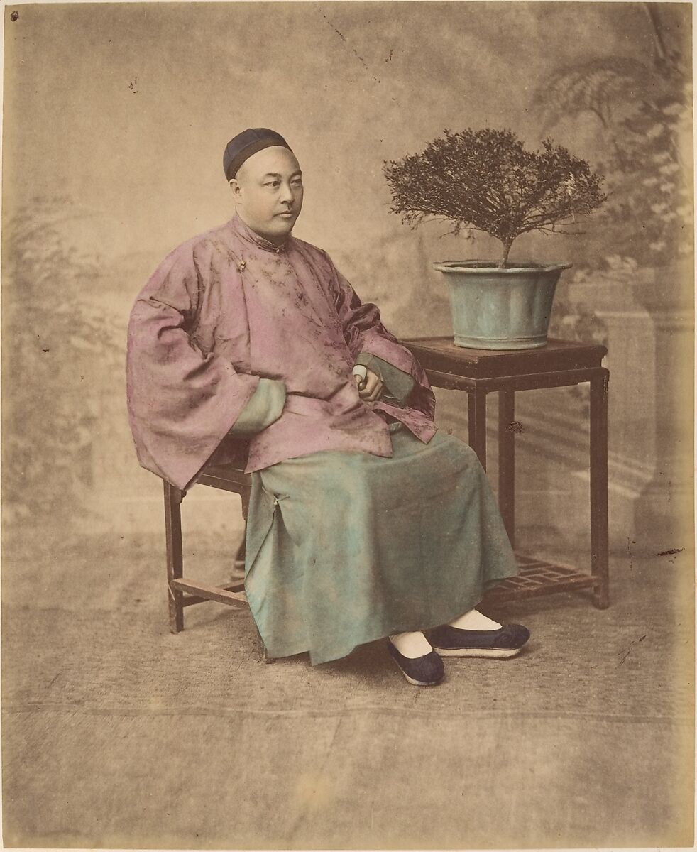 Négociant, Raimund von Stillfried (Austrian, 1839–1911), Albumen silver print from glass negative with applied color 