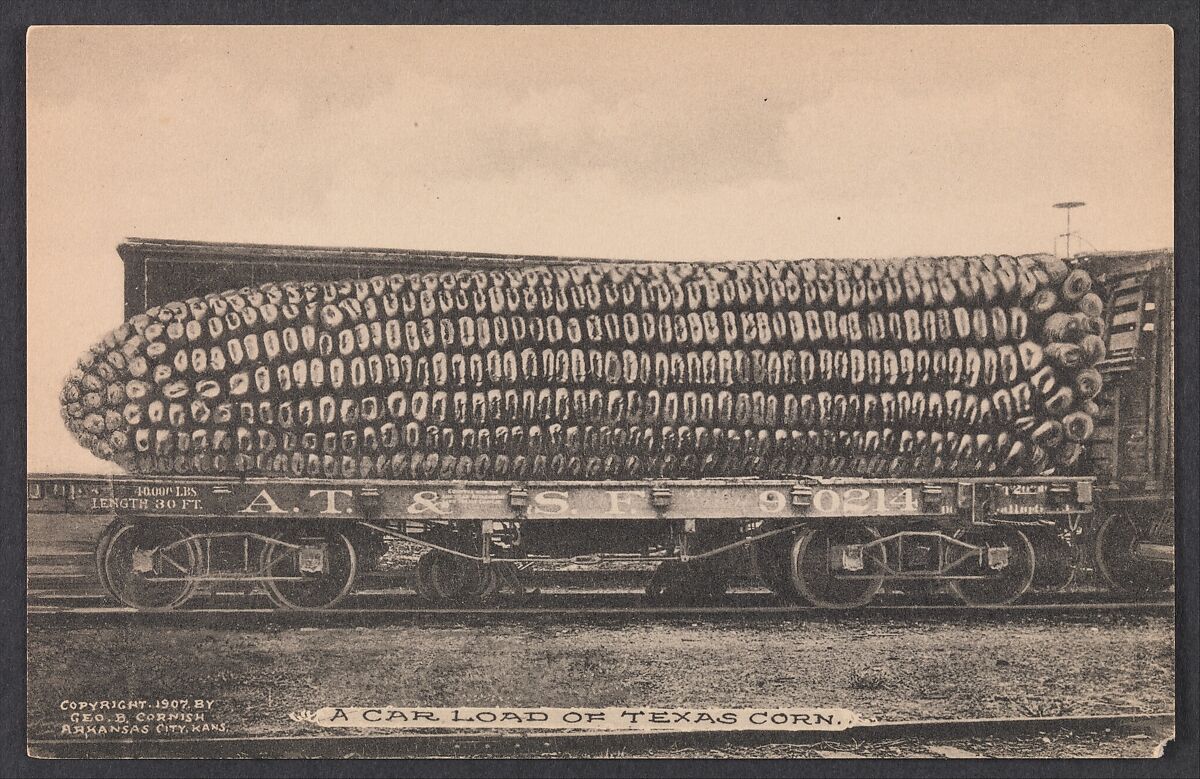 A Car Load of Texas Corn, George B. Cornish, Gelatin silver print 