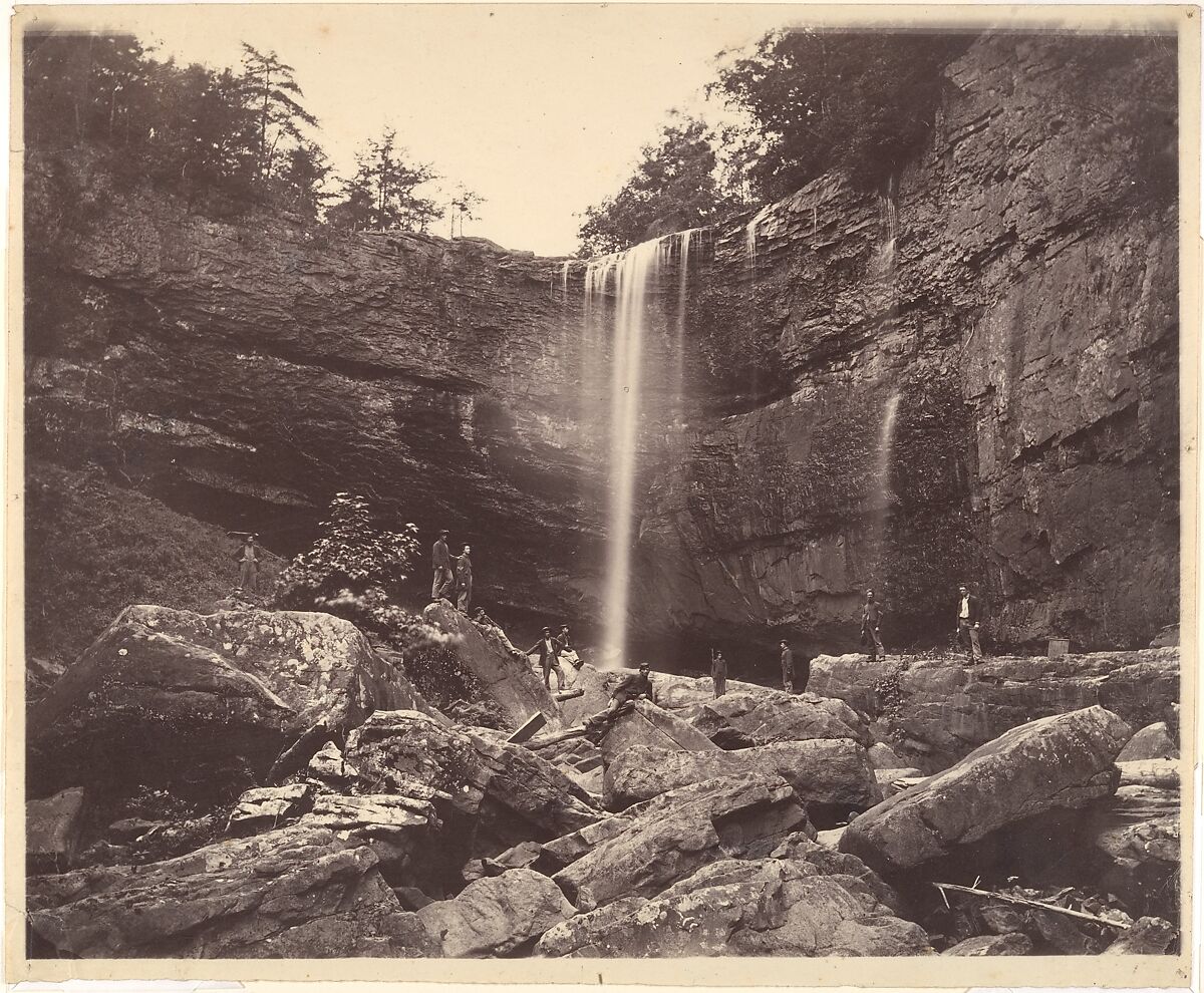 Lulah Falls, Lookout Mountain, Georgia, Isaac H. Bonsall (American, 1833–1909), Albumen silver print from glass negative 