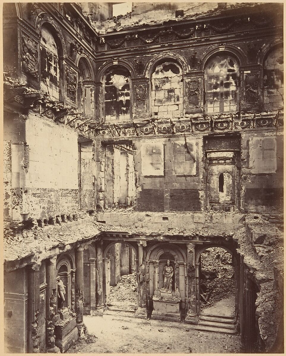 Les Ruines de Paris et de ses Environs 1870-1871: Cent Photographies: Premier Volume.  Par A. Liébert, text par Alfred d'Aunay., Alphonse J. Liébert (French, 1827–1913), Albumen silver prints from glass negatives