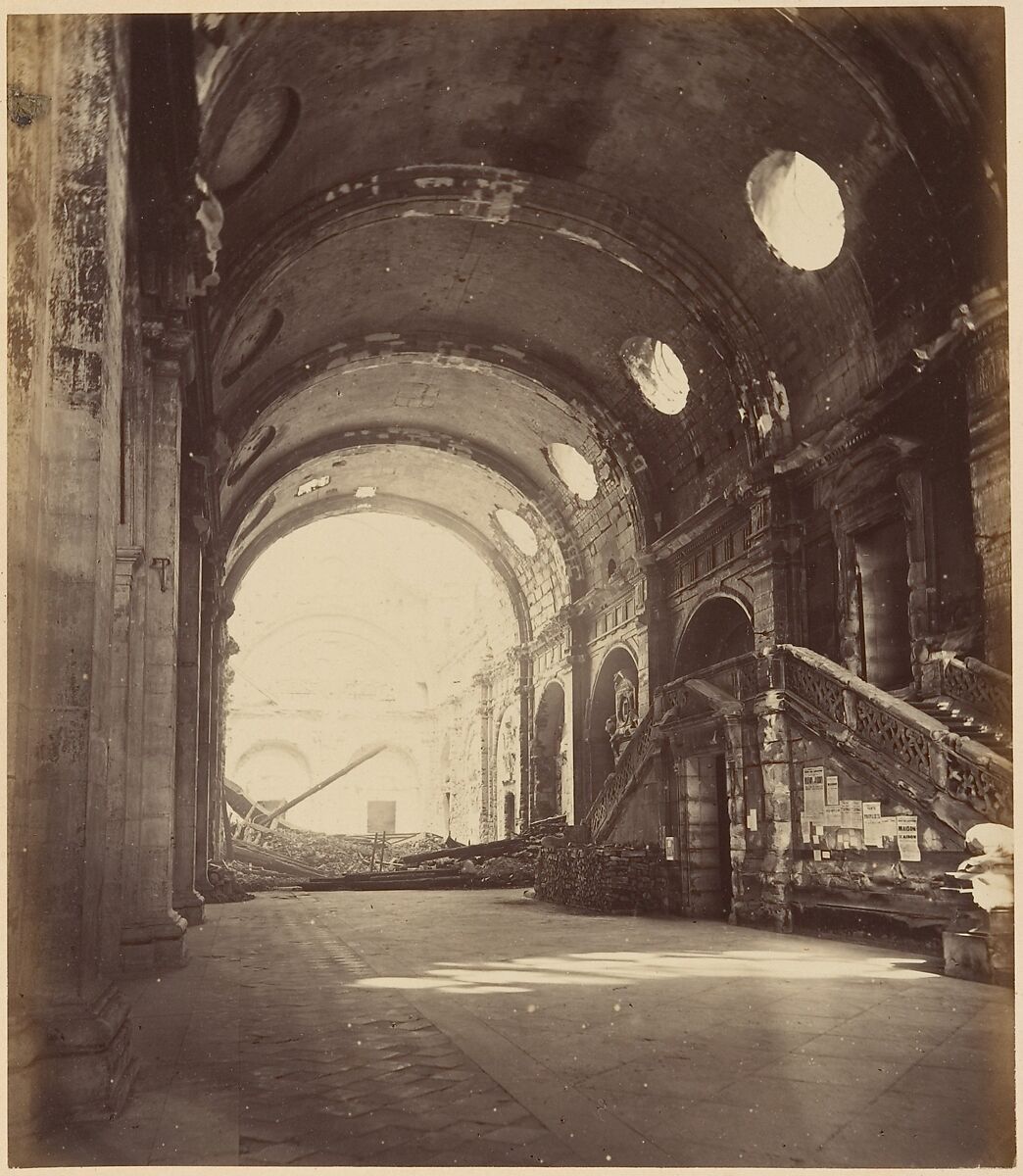 Les Ruines de Paris et de ses Environs 1870-1871: Cent Photographies: Premier Volume.  Par A. Liébert, text par Alfred d'Aunay., Alphonse J. Liébert (French, 1827–1913), Albumen silver prints from glass negatives