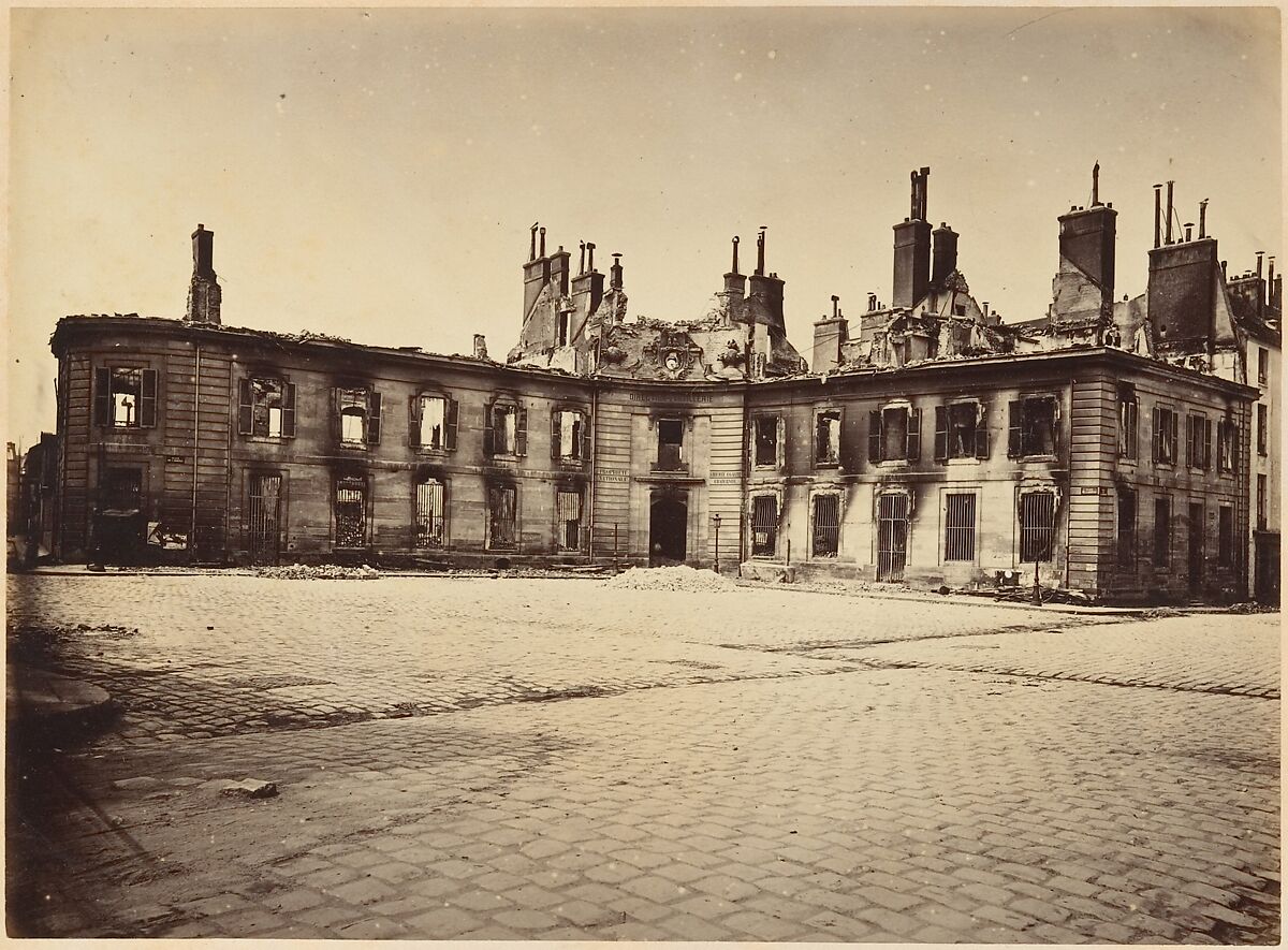 Les Ruines de Paris et de ses Environs 1870-1871: Cent Photographies: Premier Volume.  Par A. Liébert, text par Alfred d'Aunay., Alphonse J. Liébert (French, 1827–1913), Albumen silver prints from glass negatives