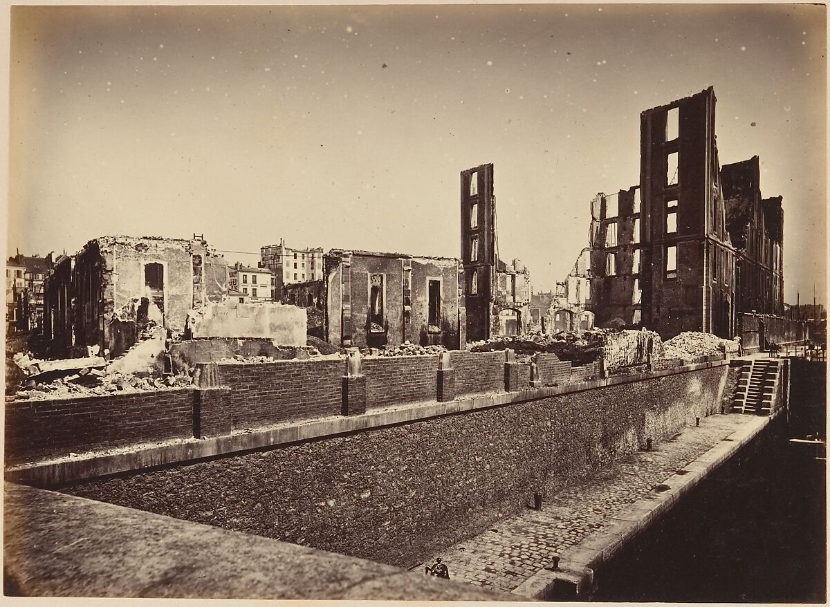 Les Ruines de Paris et de ses Environs 1870-1871: Cent Photographies: Premier Volume.  Par A. Liébert, text par Alfred d'Aunay., Alphonse J. Liébert (French, 1827–1913), Albumen silver prints from glass negatives