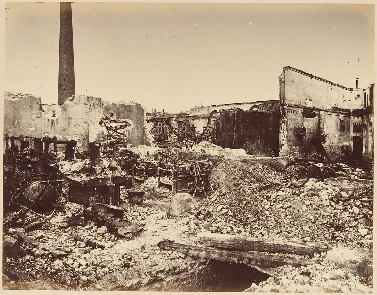 Les Ruines de Paris et de ses Environs 1870-1871: Cent Photographies: Premier Volume.  Par A. Liébert, text par Alfred d'Aunay., Alphonse J. Liébert (French, 1827–1913), Albumen silver prints from glass negatives