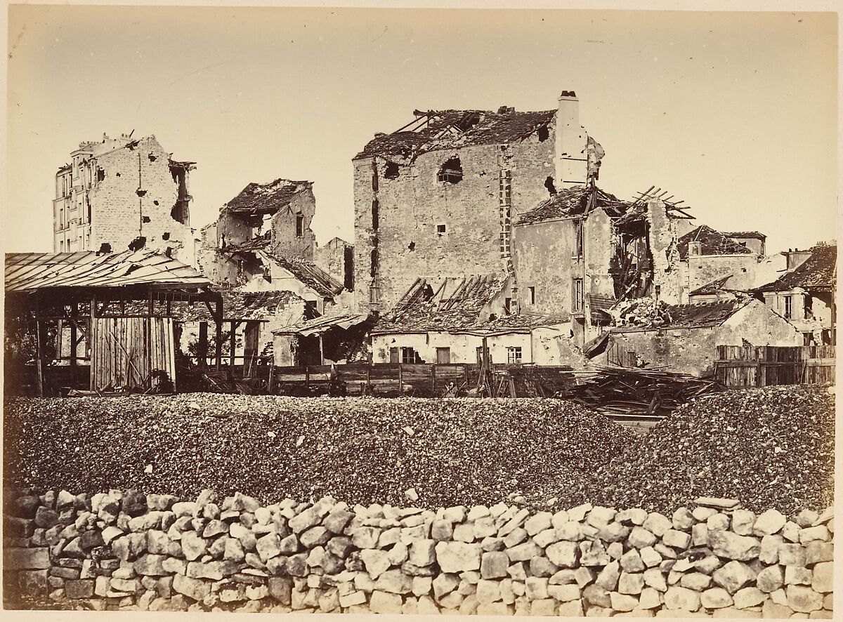 Les Ruines de Paris et de ses Environs 1870-1871: Cent Photographies: Premier Volume.  Par A. Liébert, text par Alfred d'Aunay., Alphonse J. Liébert (French, 1827–1913), Albumen silver prints from glass negatives