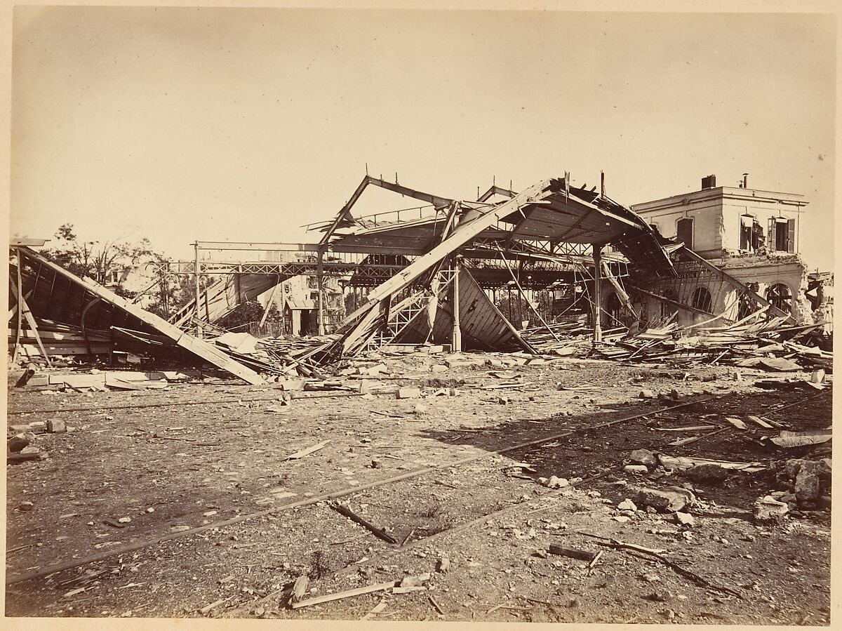 Les Ruines de Paris et de ses Environs 1870-1871: Cent Photographies: Premier Volume.  Par A. Liébert, text par Alfred d'Aunay., Alphonse J. Liébert (French, 1827–1913), Albumen silver prints from glass negatives