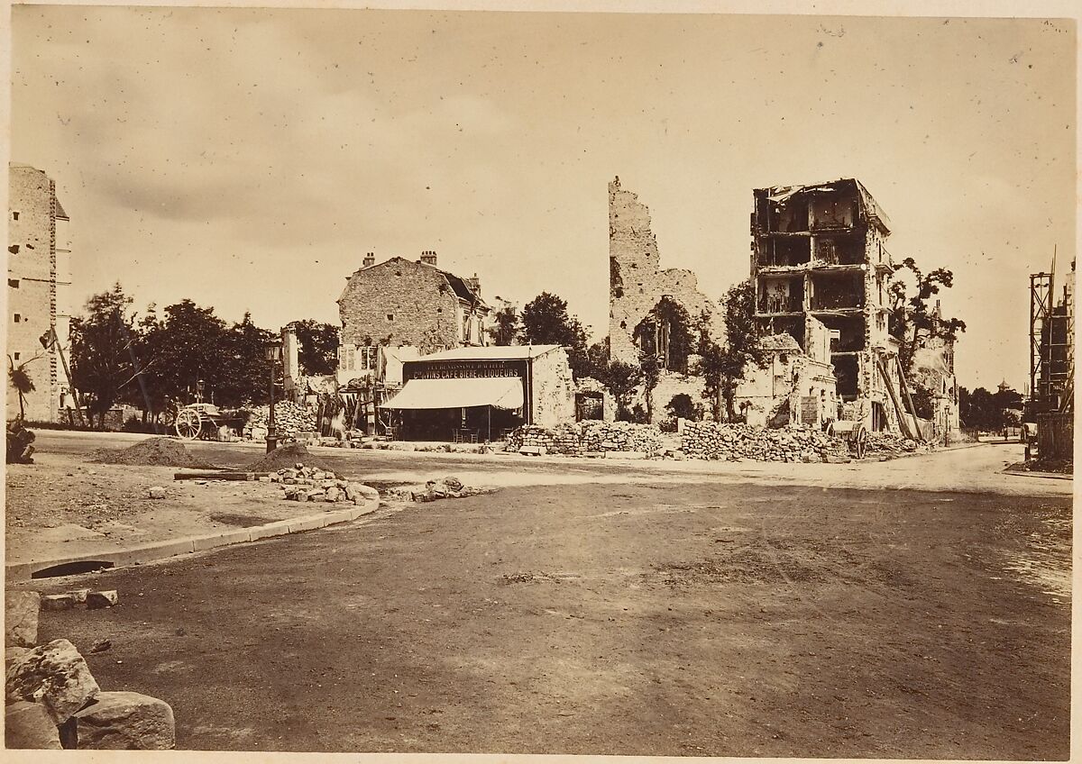 Les Ruines de Paris et de ses Environs 1870-1871: Cent Photographies: Premier Volume.  Par A. Liébert, text par Alfred d'Aunay., Alphonse J. Liébert (French, 1827–1913), Albumen silver prints from glass negatives