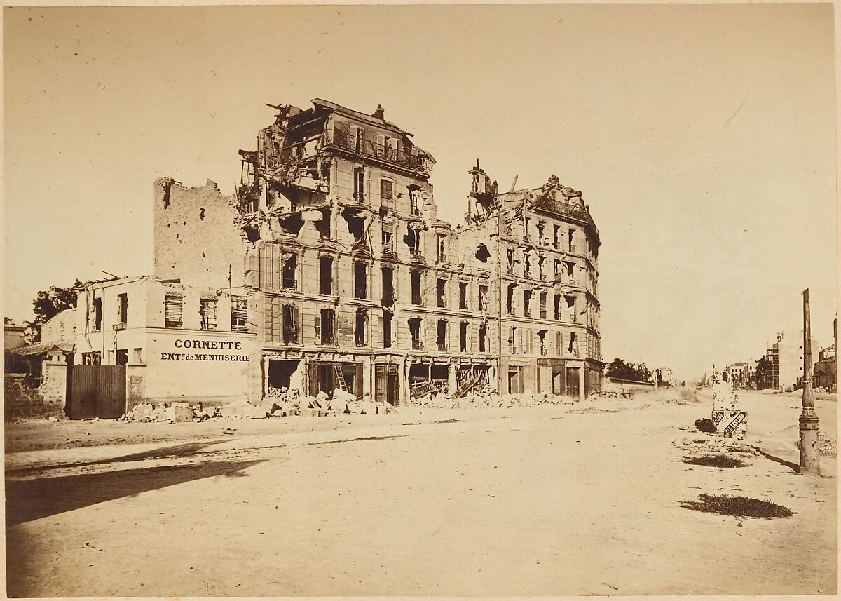 Les Ruines de Paris et de ses Environs 1870-1871: Cent Photographies: Second Volume.  Par A. Liébert, text par Alfred d'Aunay., Alphonse J. Liébert (French, 1827–1913), Albumen silver prints from glass negatives