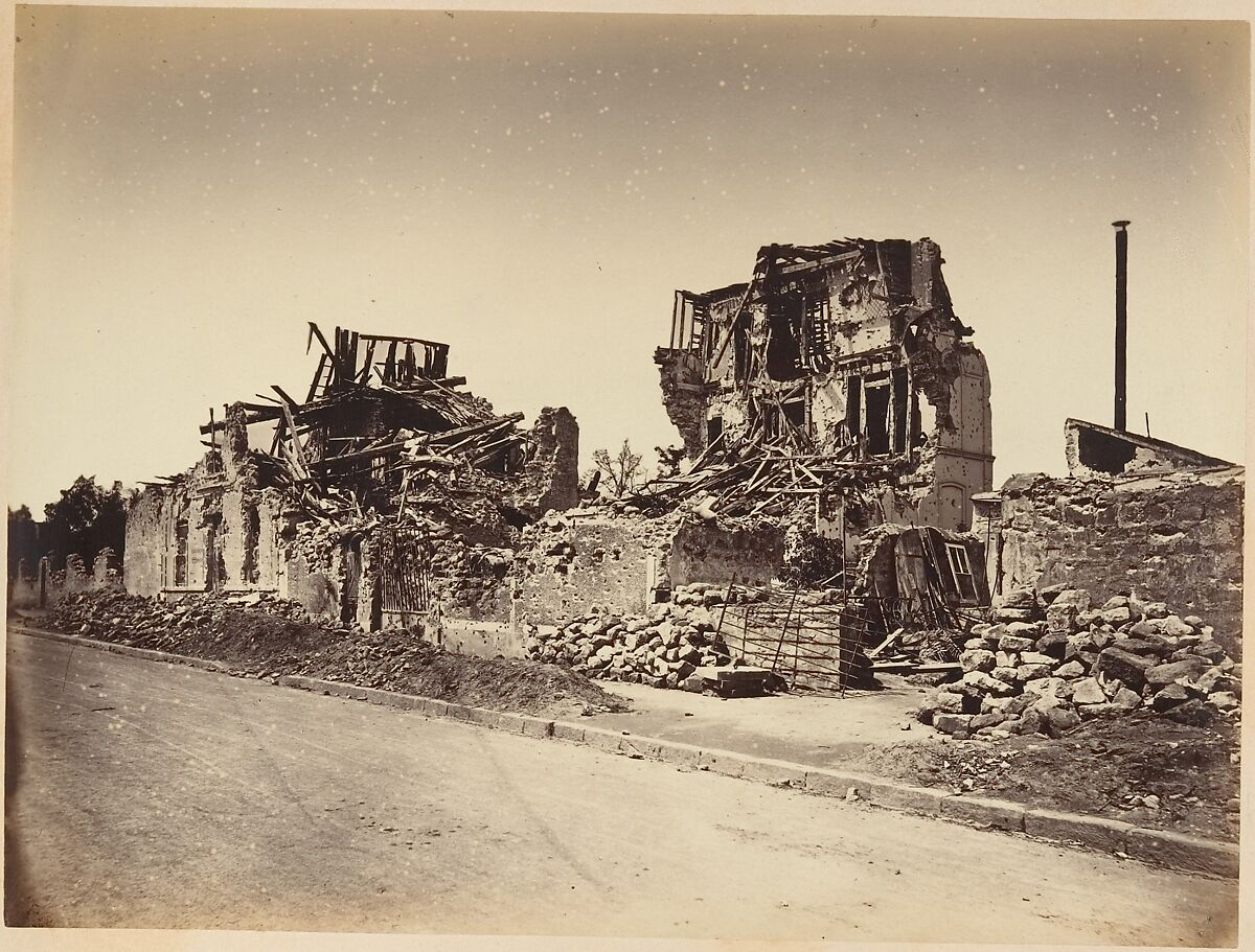 Les Ruines de Paris et de ses Environs 1870-1871: Cent Photographies: Second Volume.  Par A. Liébert, text par Alfred d'Aunay., Alphonse J. Liébert (French, 1827–1913), Albumen silver prints from glass negatives