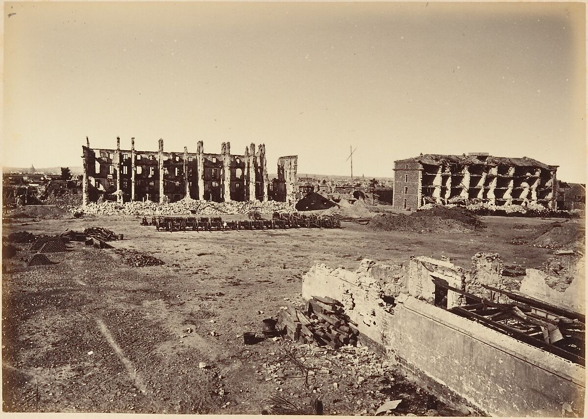 Les Ruines de Paris et de ses Environs 1870-1871: Cent Photographies: Second Volume.  Par A. Liébert, text par Alfred d'Aunay., Alphonse J. Liébert (French, 1827–1913), Albumen silver prints from glass negatives
