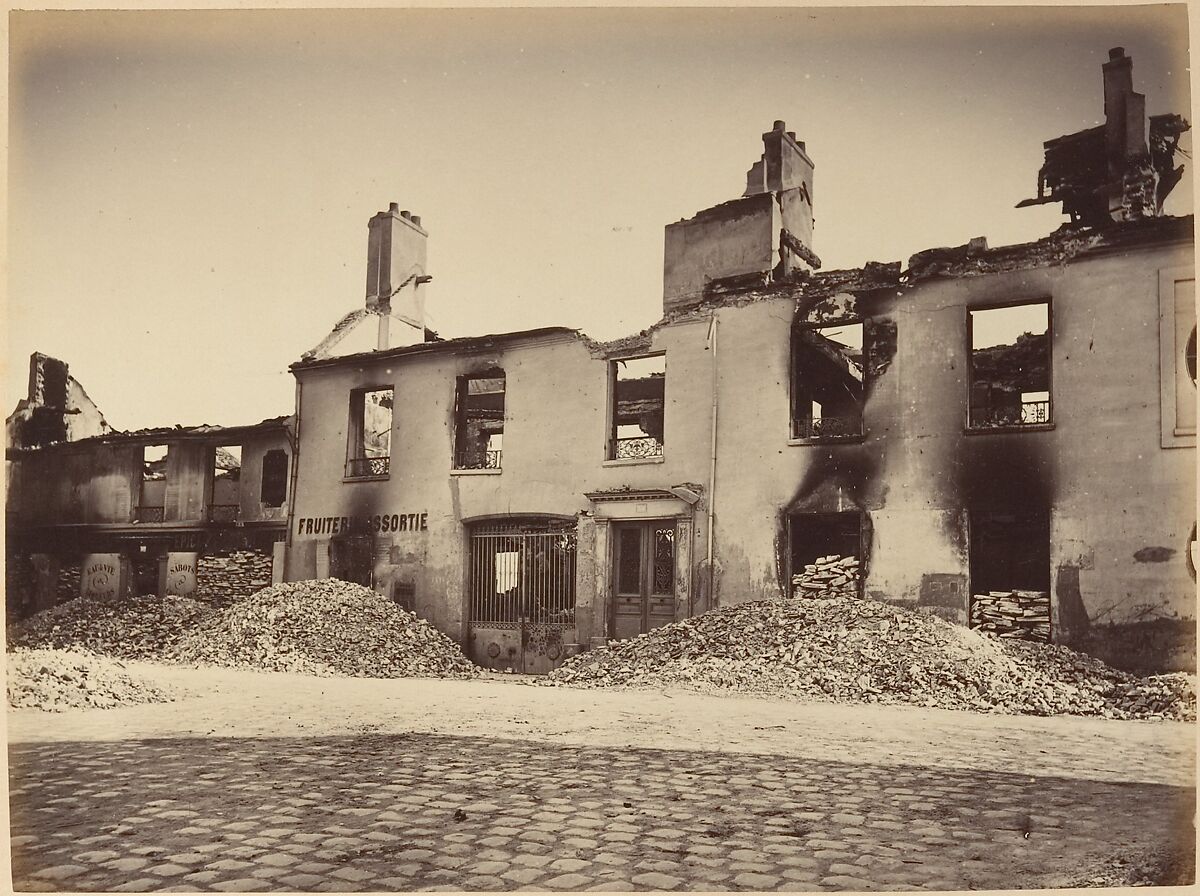 Les Ruines de Paris et de ses Environs 1870-1871: Cent Photographies: Second Volume.  Par A. Liébert, text par Alfred d'Aunay., Alphonse J. Liébert (French, 1827–1913), Albumen silver prints from glass negatives