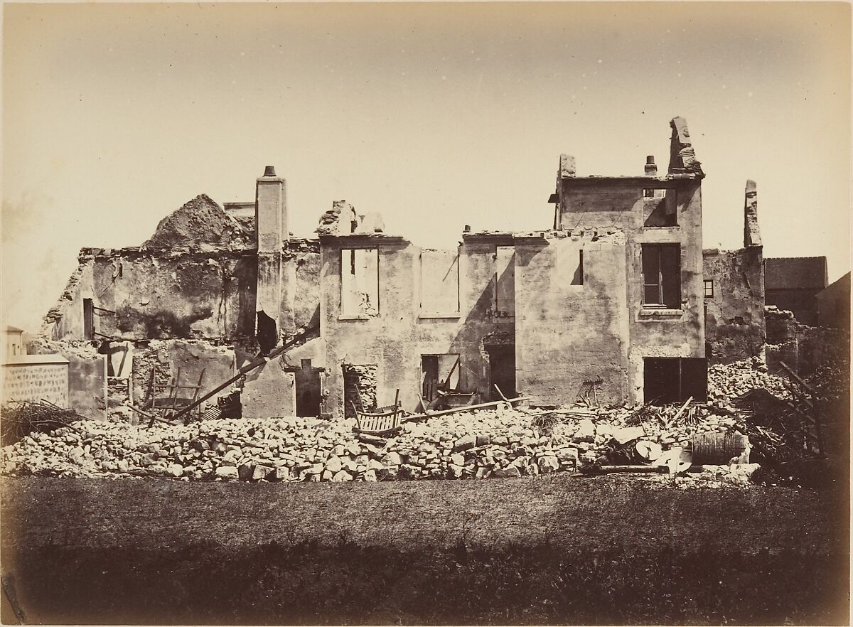 Les Ruines de Paris et de ses Environs 1870-1871: Cent Photographies: Second Volume.  Par A. Liébert, text par Alfred d'Aunay., Alphonse J. Liébert (French, 1827–1913), Albumen silver prints from glass negatives