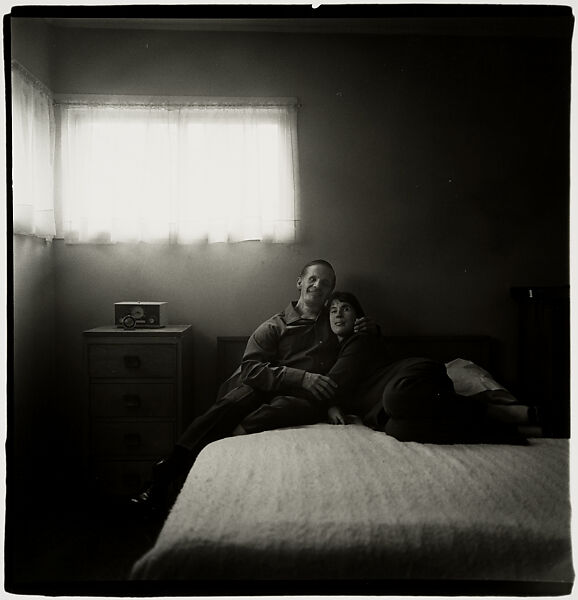 Blind couple in their bedroom, Queens, N.Y., Diane Arbus (American, New York 1923–1971 New York), Gelatin silver print 