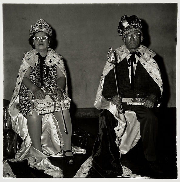 Diane Arbus - The King and Queen of a Senior Citizens Dance