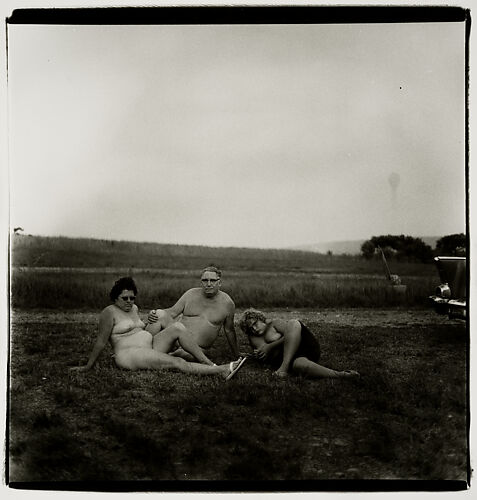 A family one evening in a nudist camp, Pa.