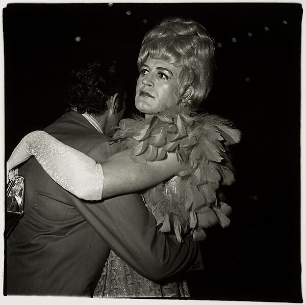 Two men dancing at a drag ball, N.Y.C., Diane Arbus (American, New York 1923–1971 New York), Gelatin silver print 