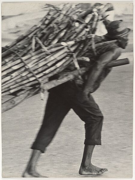 [Man Hauling Wood, Haiti], Leon Levinstein (American, Buckhannon, West Virginia 1910–1988 New York), Gelatin silver print 